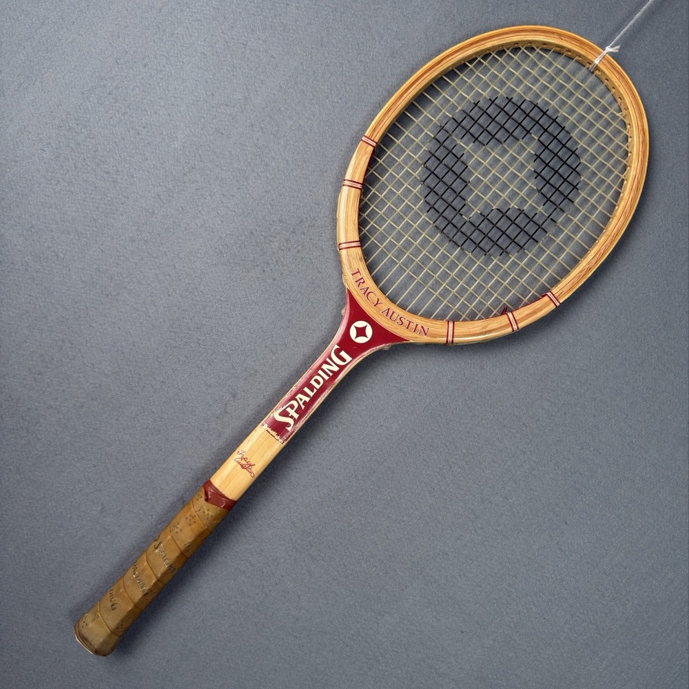 Vintage Tracy Austin Spalding Wood Tennis Racquet Racket 4 1/8 light Very nice